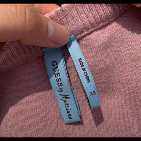 MARCIANO Guess Blush Light Pink Bandage Short Sleeve Dress - Size 00, XXS - Picture 4 of 4